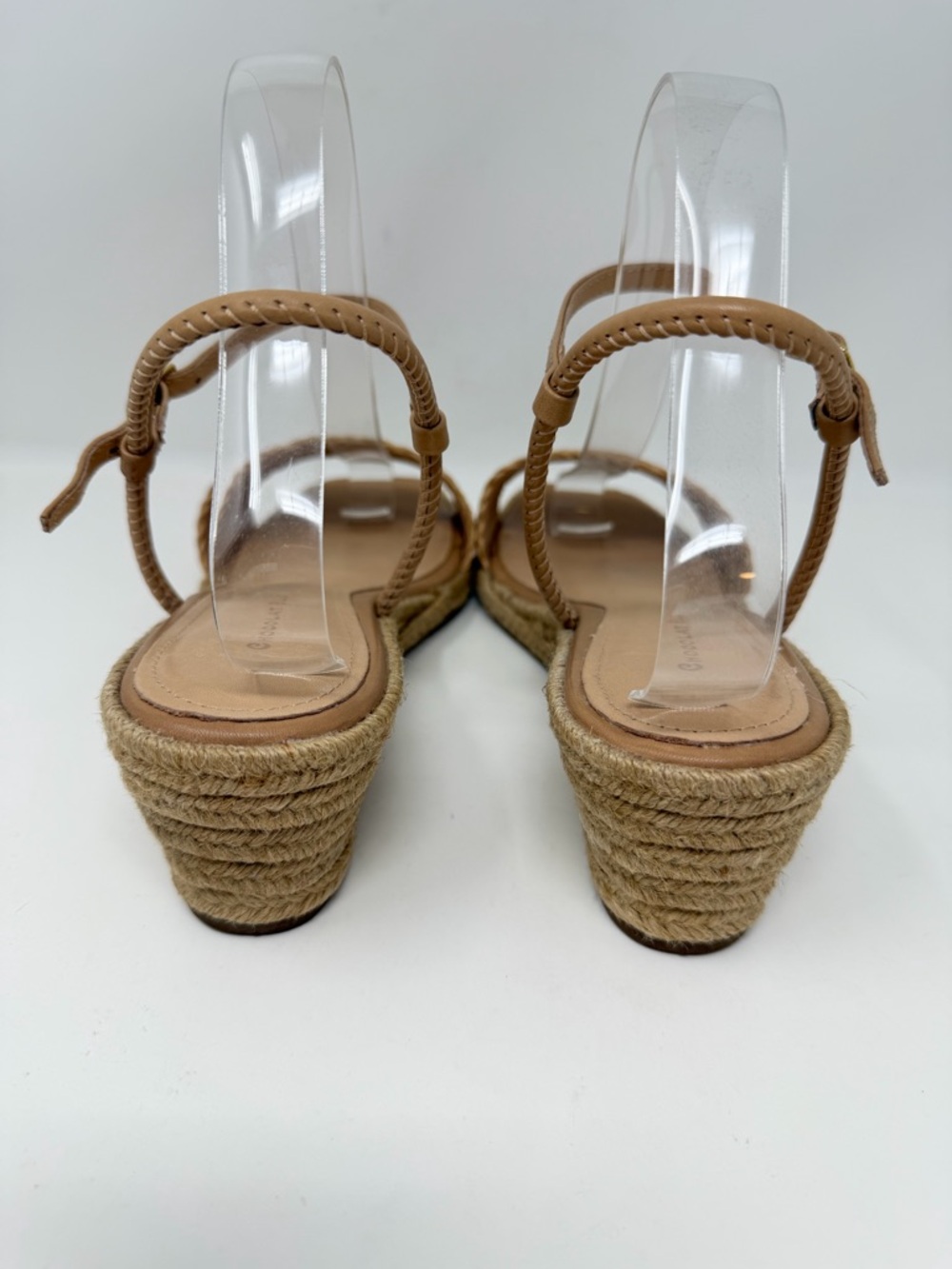 Chocolat Blu Rafia Bryn Espadrille Wedge Sandal Tan Size EU 39, US 8-8.5 - Picture 5 of 9